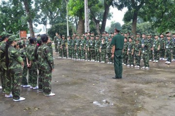 Địa chỉ cho trẻ tập tu, học làm lính gần Hà Nội
